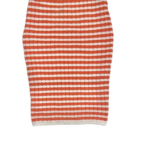 Willow & Wind Strapless Knit Bodycon Midi Dress Crochet Ribbed Fitted Dress S - Picture 5 of 11